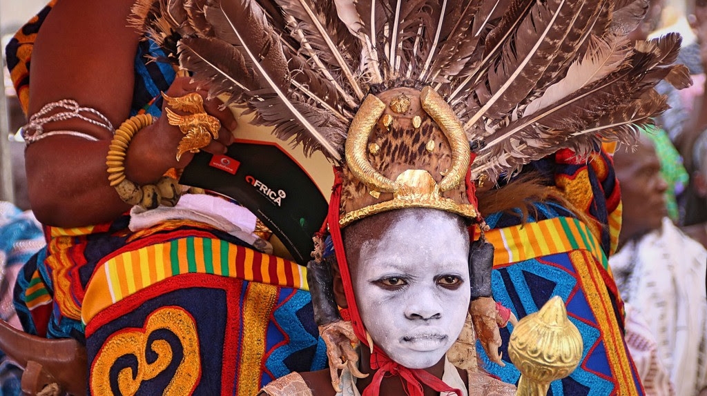 Boy in traditional Ghanian costume